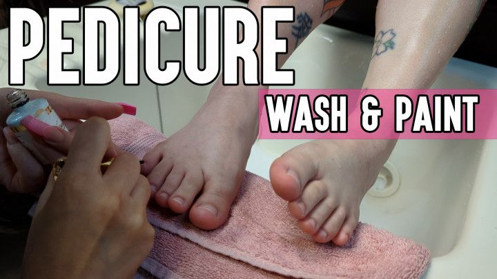 Pedicure Wash and Paint