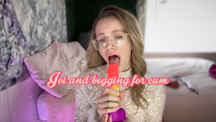 JOI then I beg for your cum