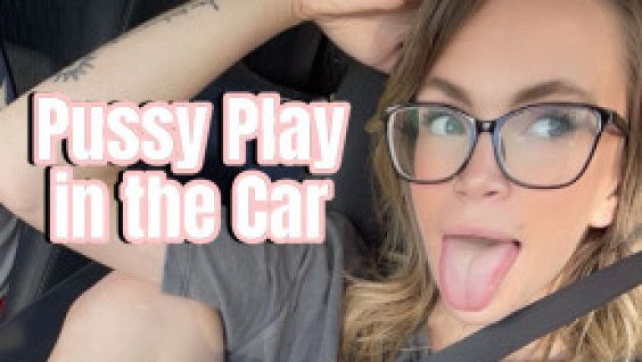 Pussy Play in the Car