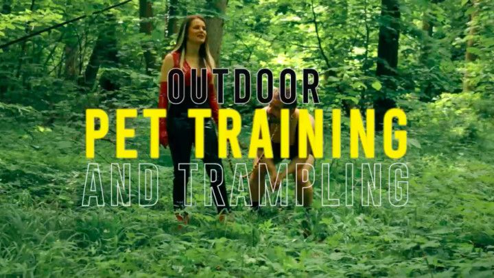 Pet training &amp; trampling in the woods