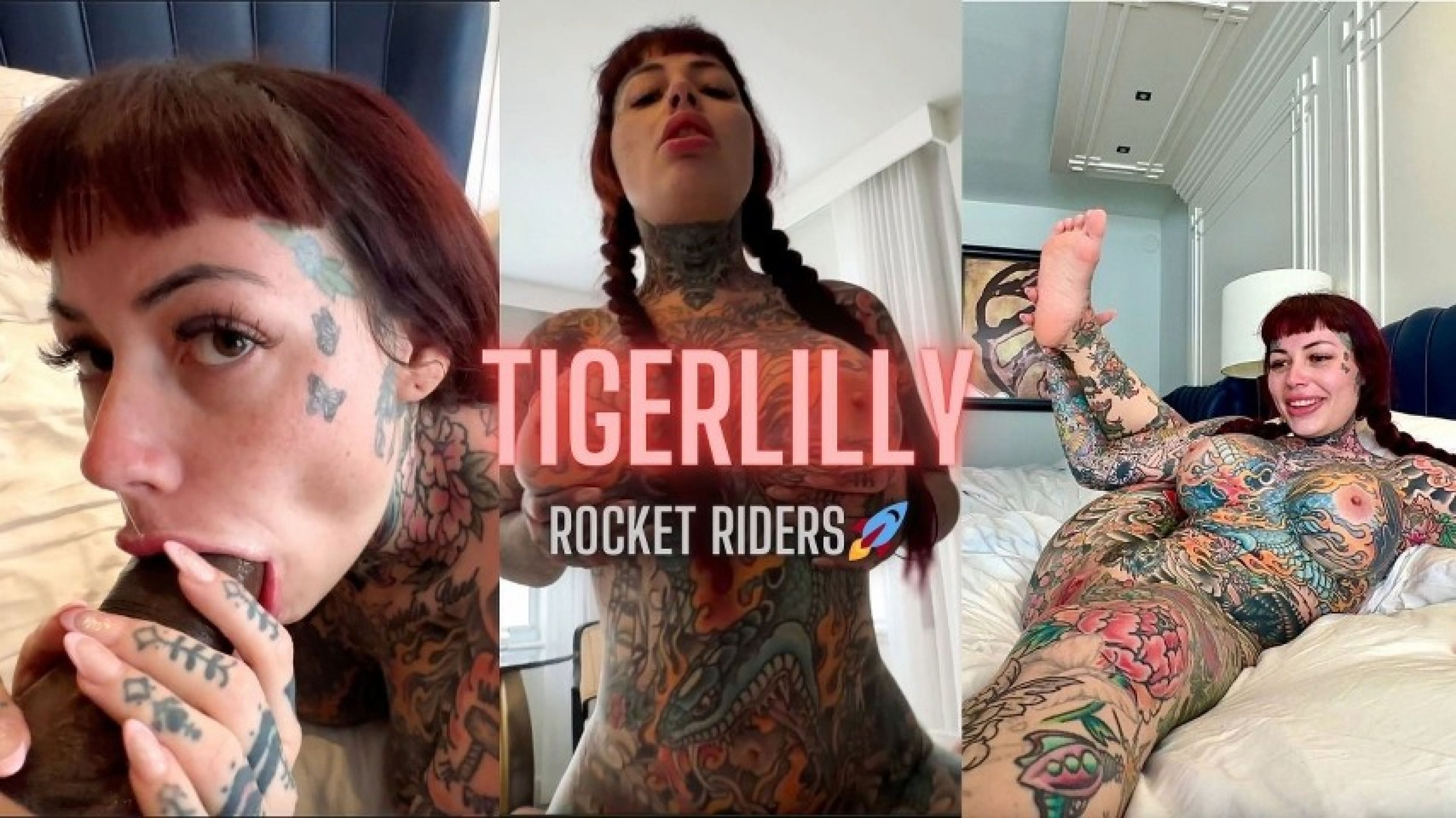 ROCKETRIDERS FT TIGERLILLY TATTED SEXY ALT  FREAK POV