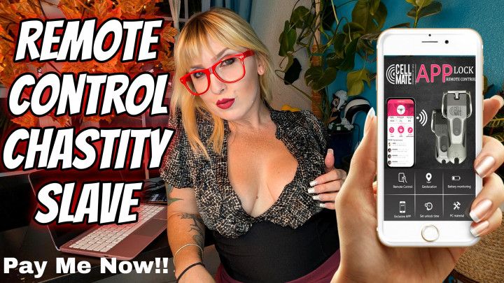 Remote Control Chastity Slave