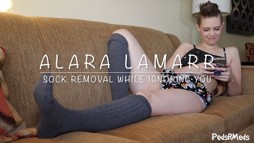 Alara Lamarr Sock Removal While Ignoring You