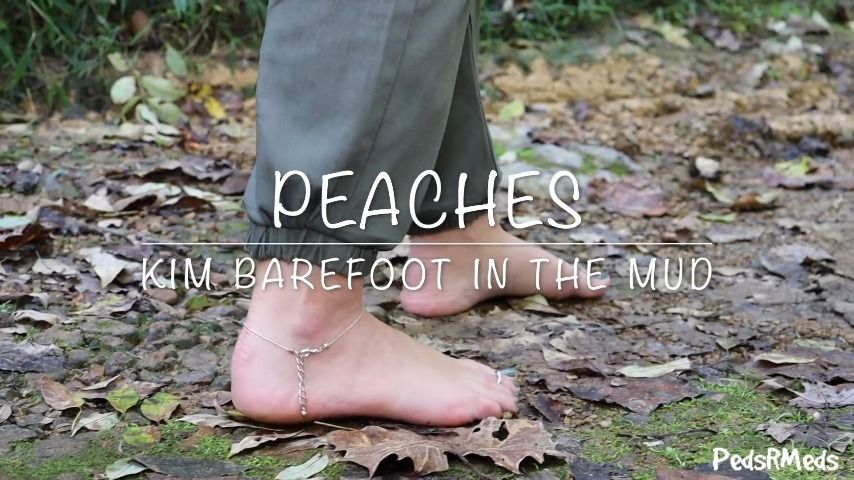 Peaches Kim Barefoot in the Mud