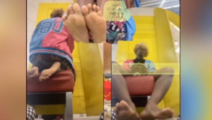 Twink Dirty Stinky Bare Feet In Smelly Sweaty Slides