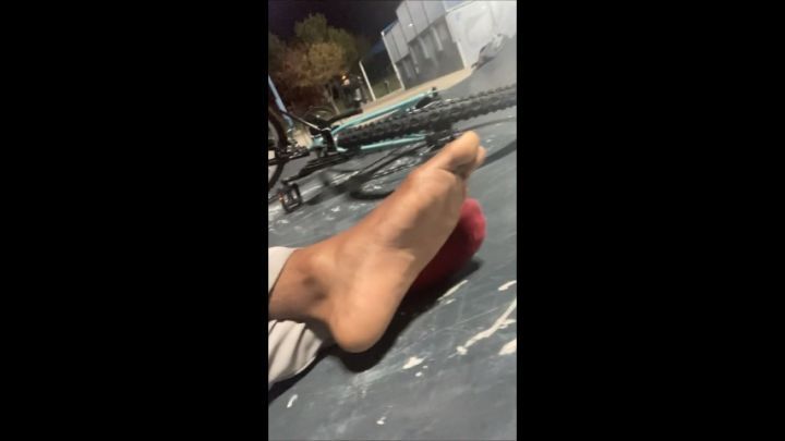 Sissy Twink Sweaty Feet at Skatepark