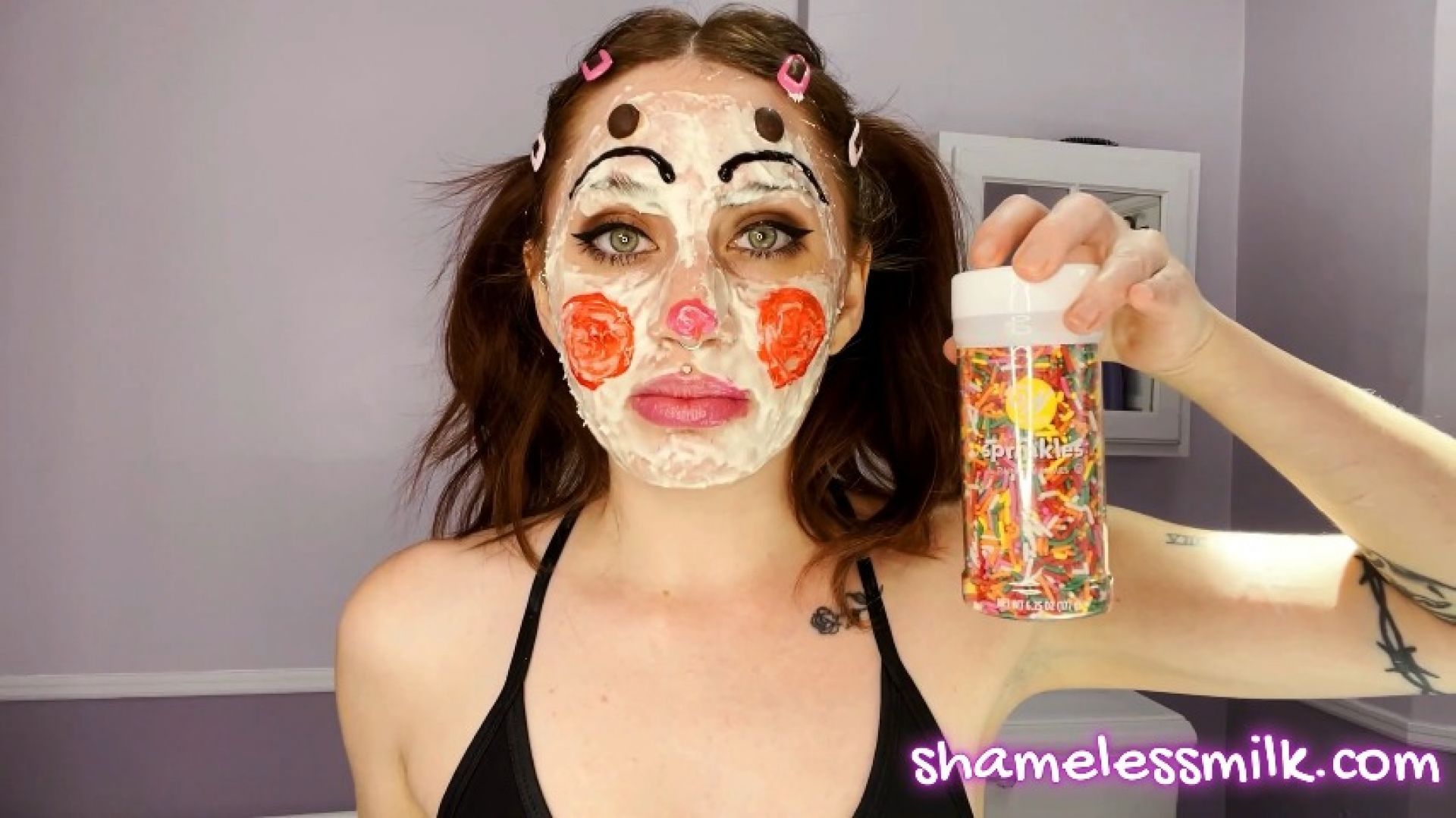 Clown Makeup Tutorial with Cake Supplies