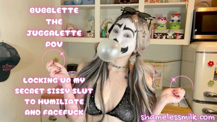 Clown Keyholder Feminization Humiliation Facefucking POV