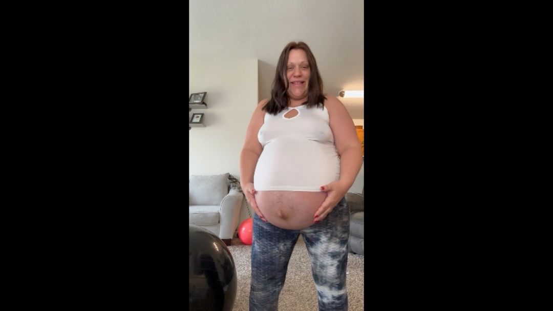 Preggo dildo suck cum tribute custom