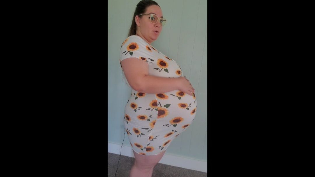 PREGGO BBW STRUGGLES IN AND OUT OF SUNDRESS