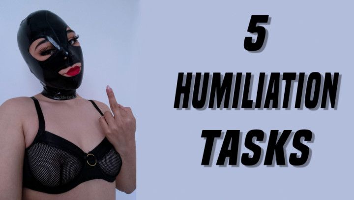 5 Humiliation Tasks