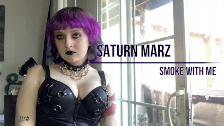 Smoking with Big Titty Goth