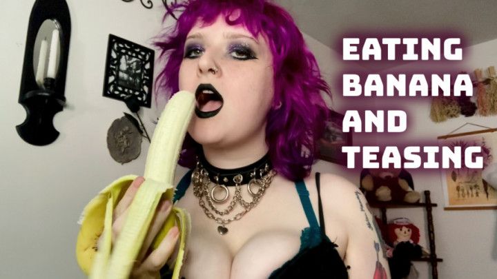 Big Titty Goth Eats Banana