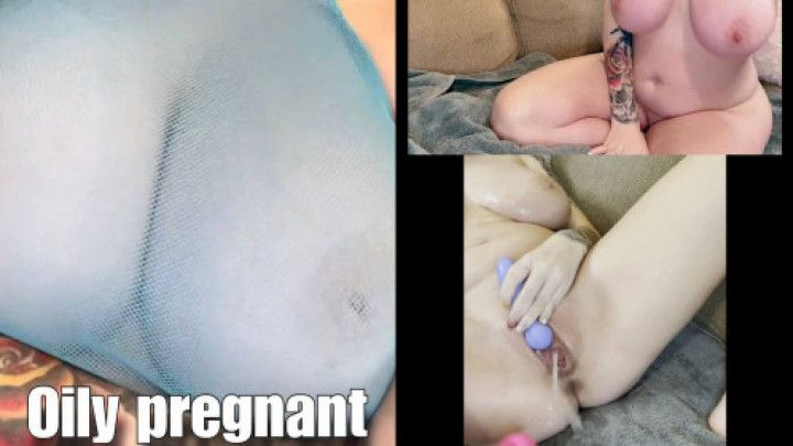 Pregnant oily tits