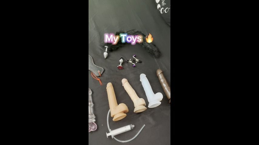 My toys available for custom videos and during live