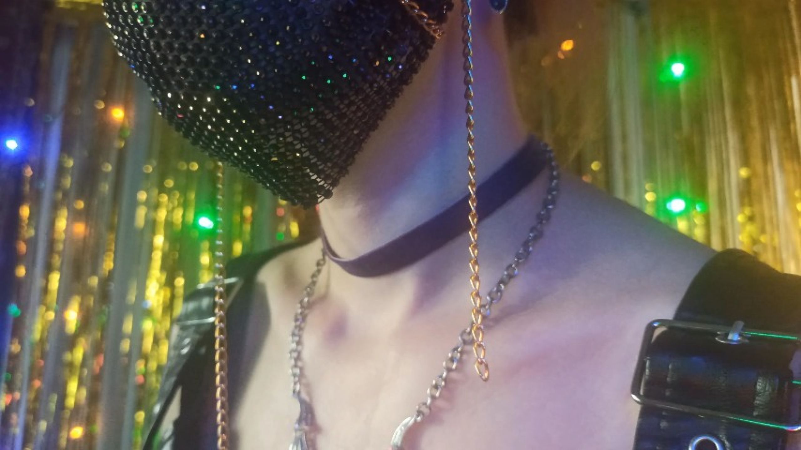 Long neck with jewelry