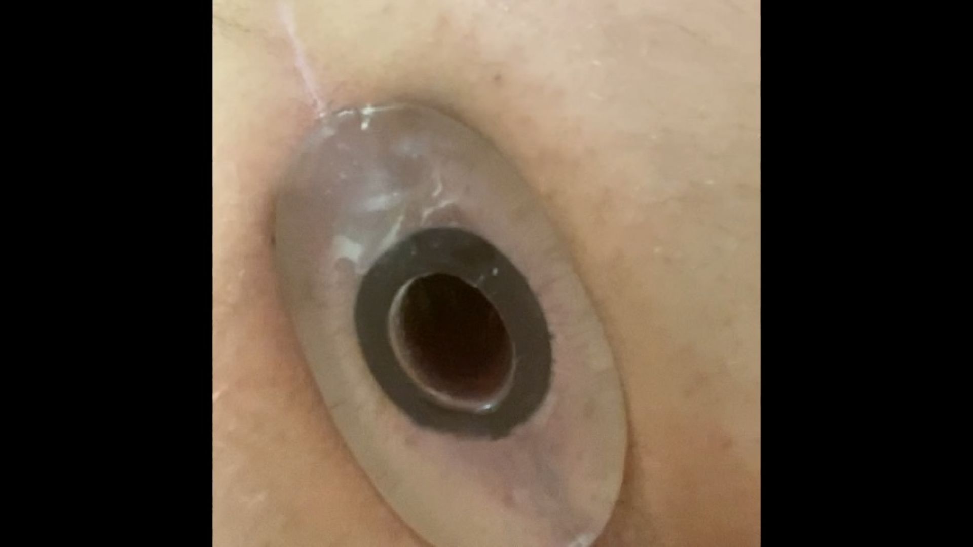 Big clear hollow butt plug