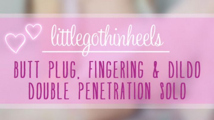 Double Penetration Solo Fingering Dildo Butt Plug MILF Goth