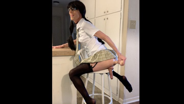 Ria Bentley Toys Her Ass and Gives JOI in School Uniform
