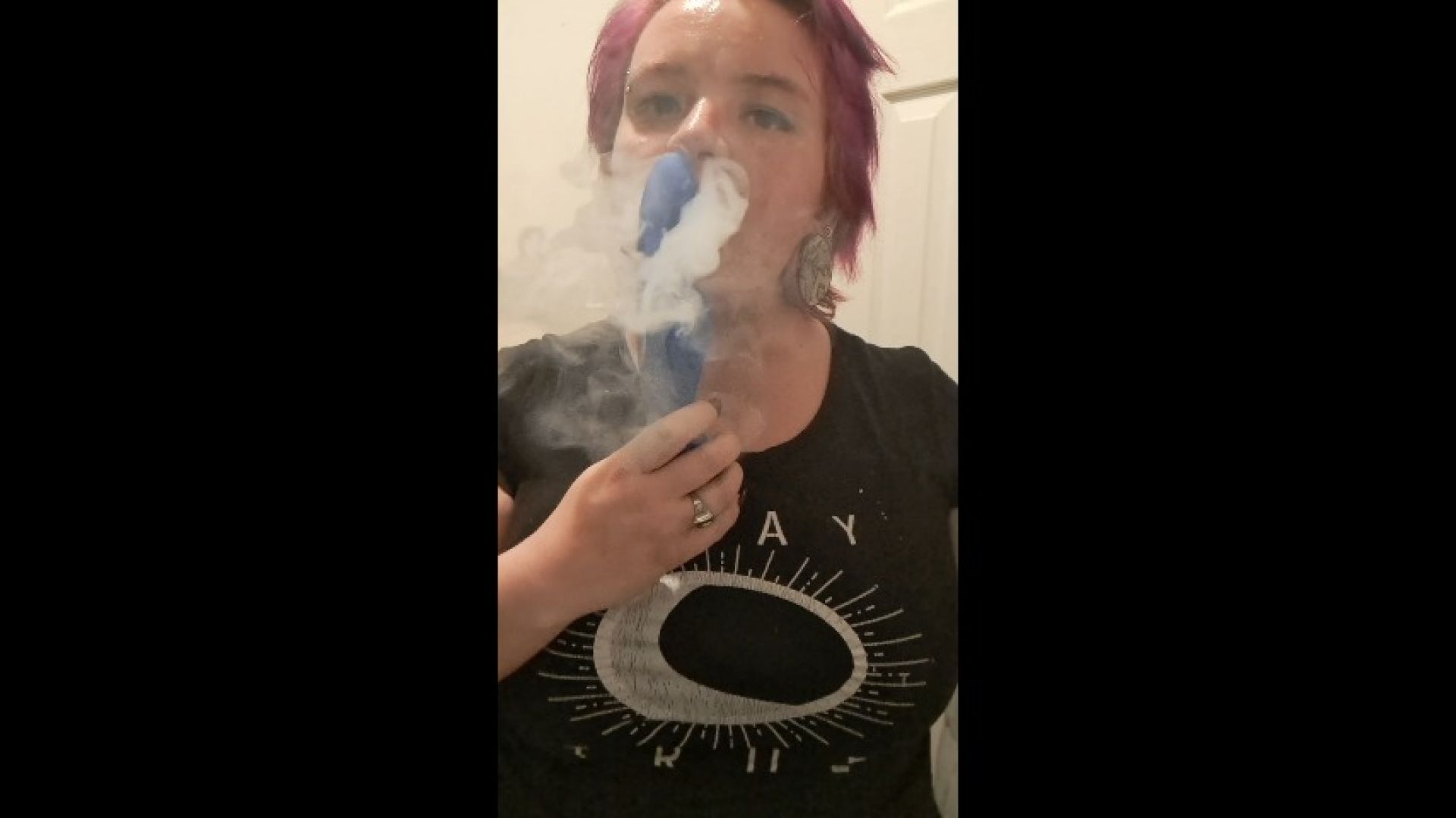 Smoking and fucking myself