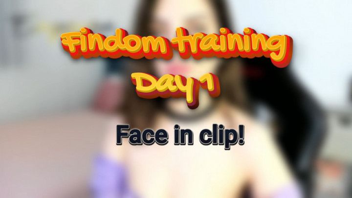 Findom Training Day 1