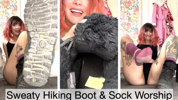 Sweaty Hiking Boot &amp; Sock Worship