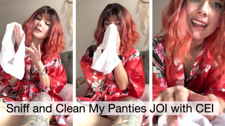 Sniff and Clean My Panties JOI with CEI