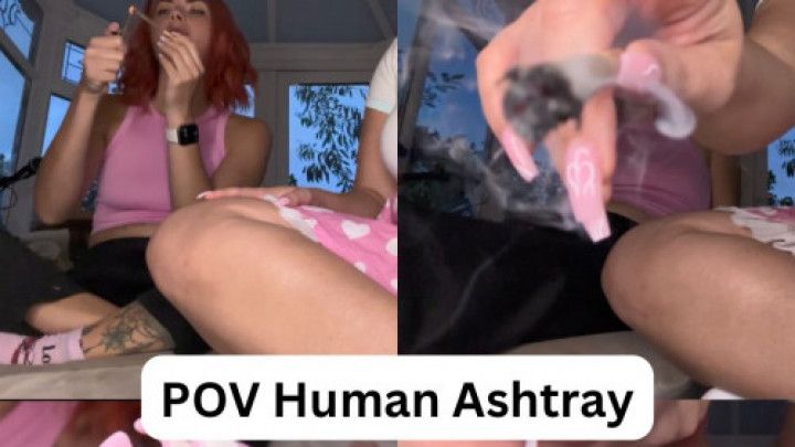 POV Human Ashtray