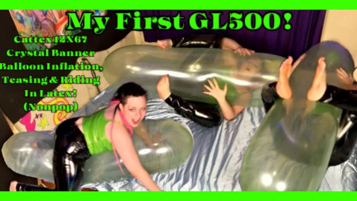 My 1st GL500! Teasing &amp; Riding In Latex! Nonpop