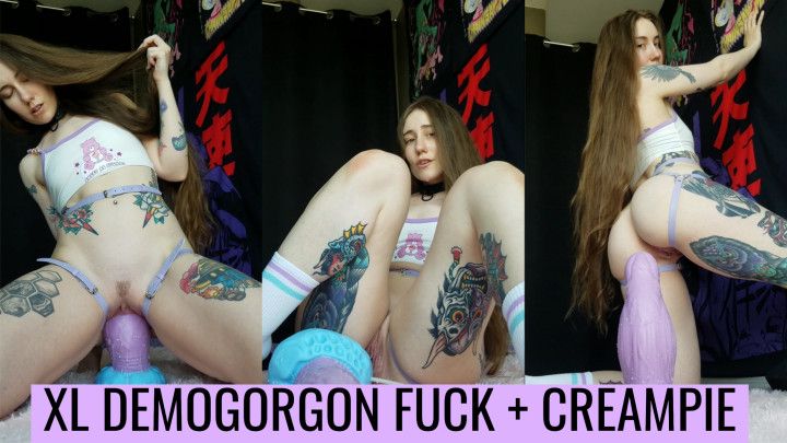 XL Demogorgon orgasm and creampie