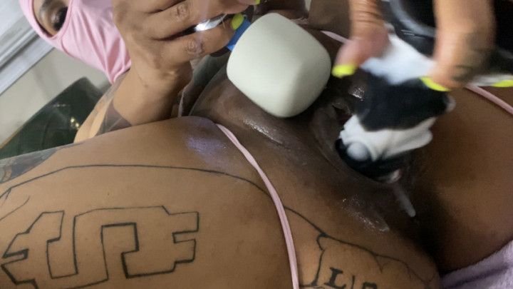 CalypsoSoWavy Asshole plugged + creamy pussy fucking