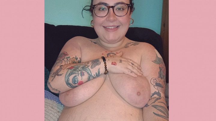 BBW makes you cum all over her fat, oily belly