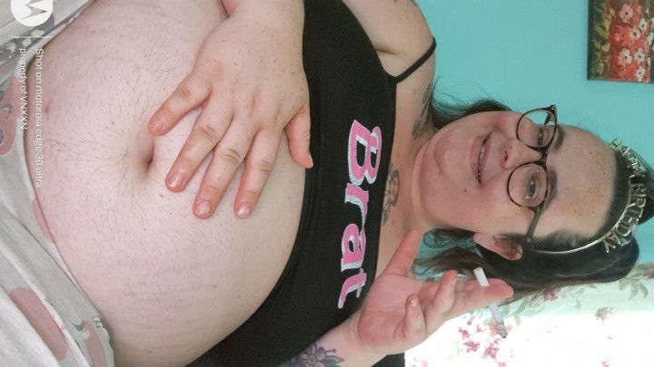 Fat gross BBW enjoys McDonald's