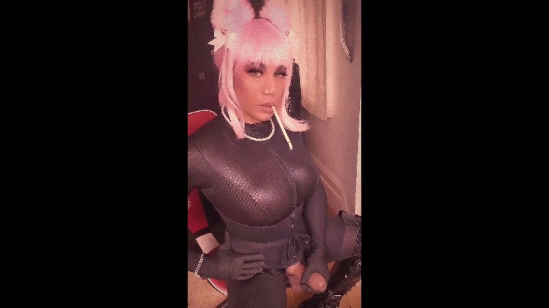 Pretty in pink, lungs as black as my pvc boots