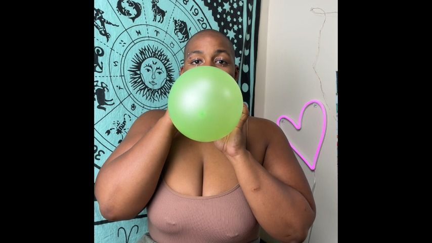 Green Balloon Burst: My Breath, Their End