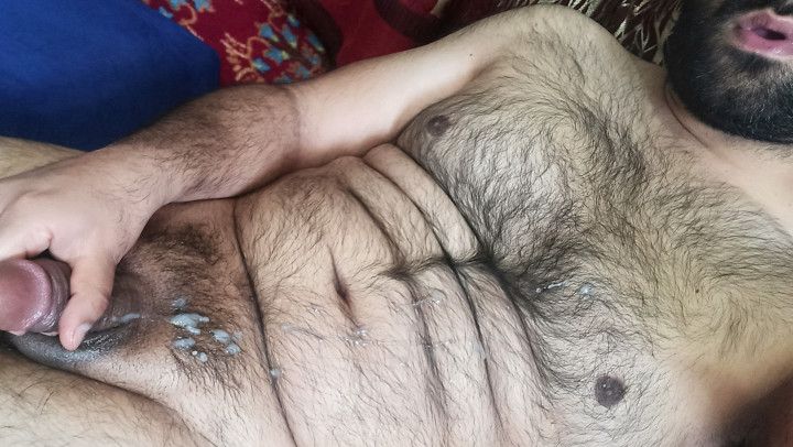 Cumm on my hairy chest