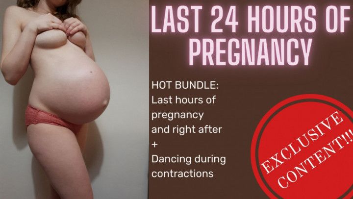 Contraction dance, pregnancy video