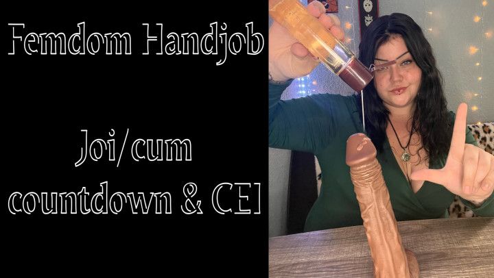 Femdom Handjob w Cum Countdown &amp; CEI