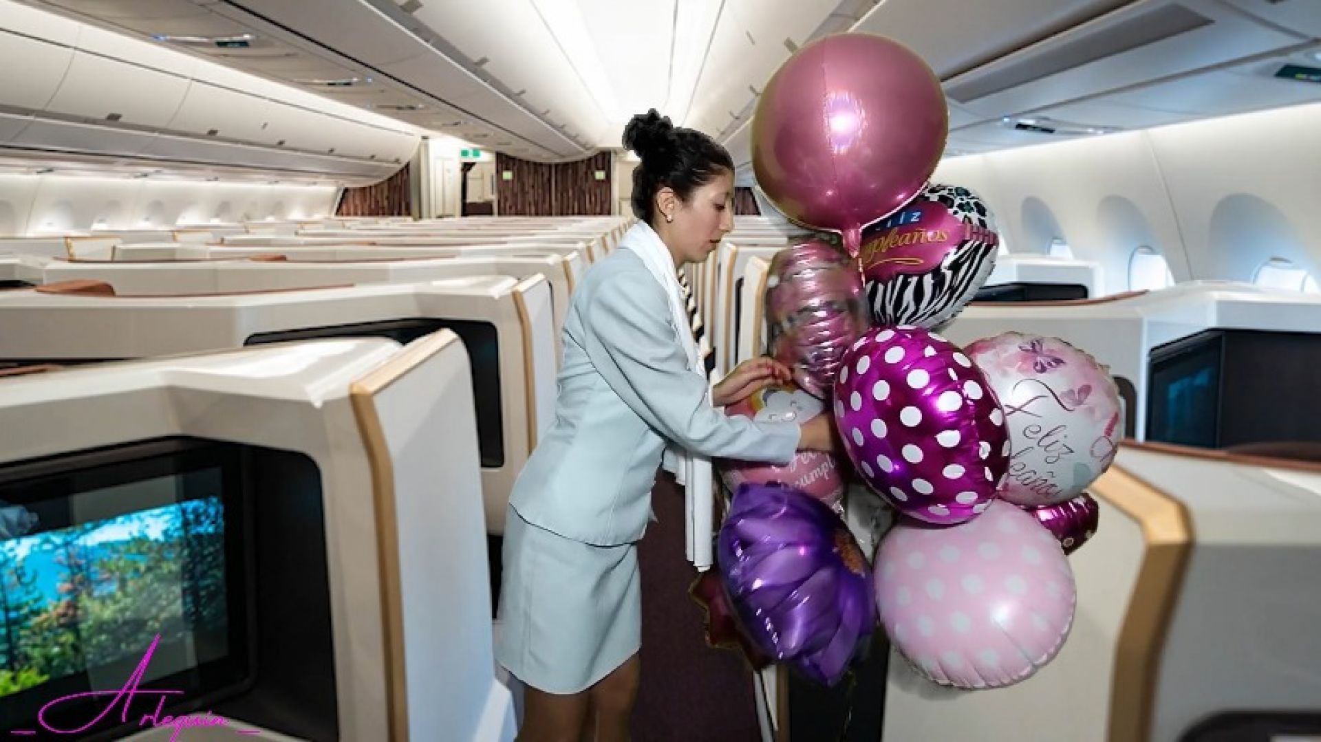 YOUR CUTE METALLIC BALLOONS SHOULD DEFLATE ON THE FLIGHT