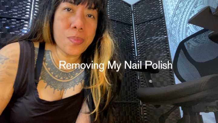 Removing My Nail Polish / Foot Fetish