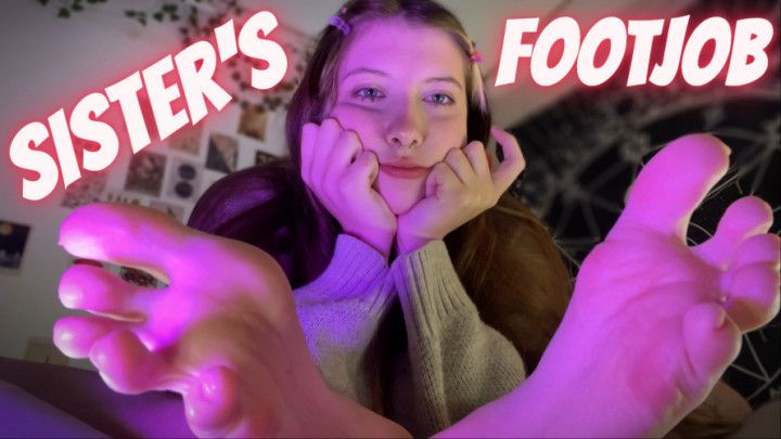 SISTER'S FIRST FOOTJOB 4k