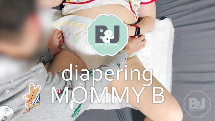 Diapering mommy B