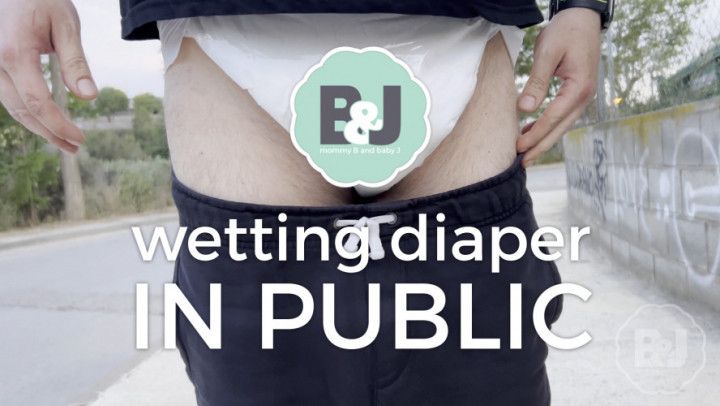 Wetting his diaper in public