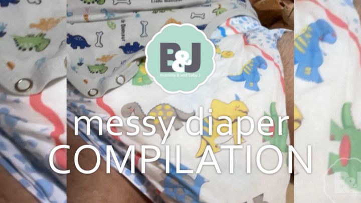 Messy diaper complilation