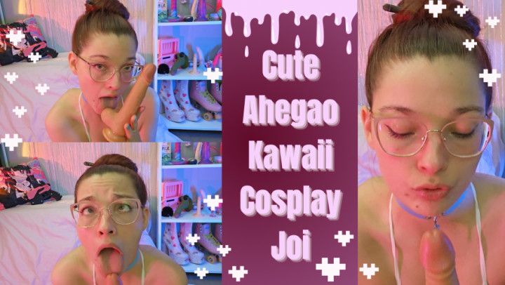 Cute ahegao kawaii cosplay JOI English) Will you follow my