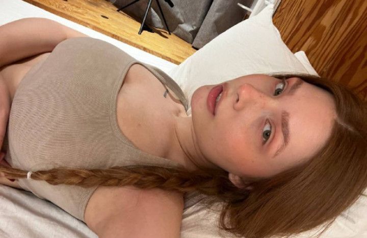 RedHead Girl Making Brother Cum