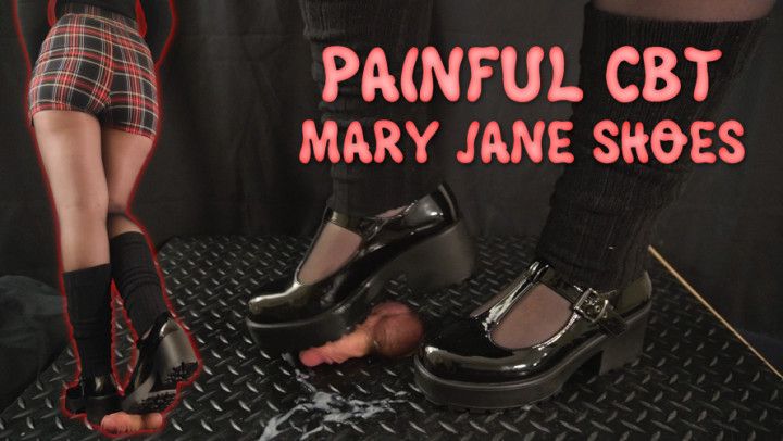 Painful CBT in Mary Jane Shoes - Bootjob, Shoejob