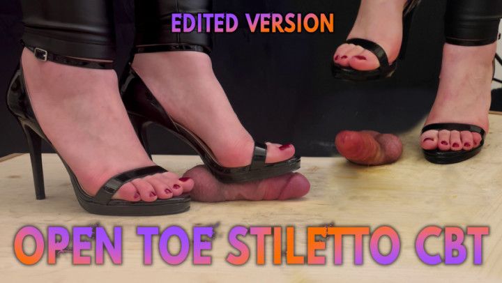 Sexy Open Toe Stiletto Cock Domination Ball Crushing