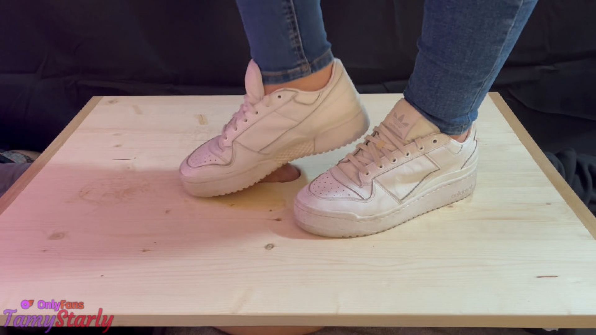 White Sneakers Shoejob Footjob