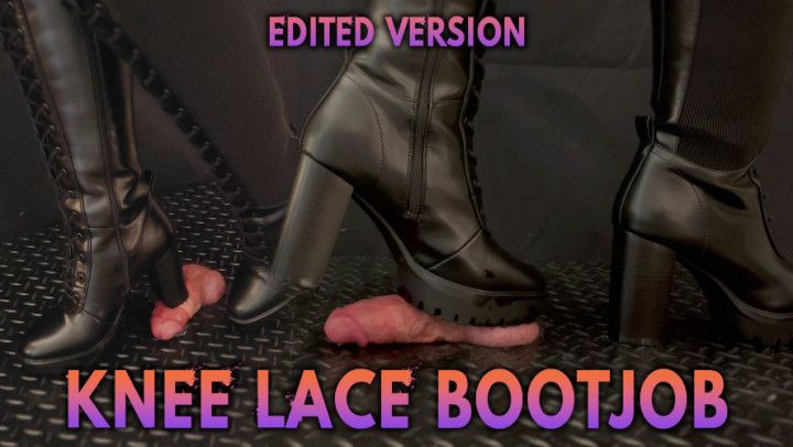 Lace High Boots Cock Trample and Ball Crushing